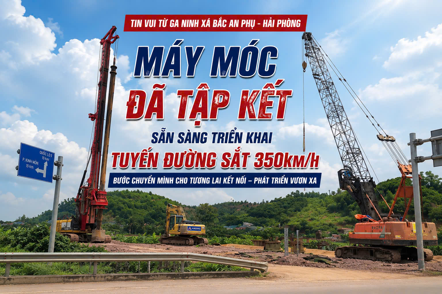 🚄 Ga Ninh Xá - Những cỗ máy đầu tiên đã xuất hiện!
